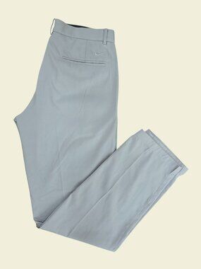 Nike Golf Dri-Fit Standard Fit Gray Pants 32x34 Mens Lightweight Performance